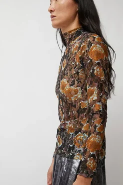 Rosa Turtleneck in Gold Roses^No.6 Store New