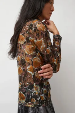 Rosa Turtleneck in Gold Roses^No.6 Store New