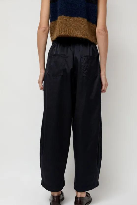 Satin Curved Pants in Night^No.6 Store Best