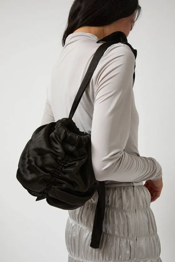 Satin Mini Ball Bag in Black^No.6 Store Hot