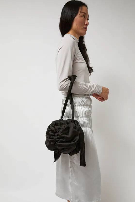 Satin Mini Ball Bag in Black^No.6 Store Hot