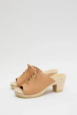 Simone Clog on High Heel in Desert^No.6 Store Hot
