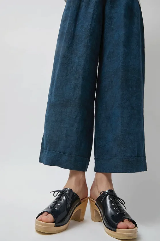 Simone Clog on High Heel in Navy Patent^No.6 Store Discount