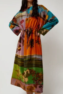 Simple Dress in Print G^No.6 Store Clearance