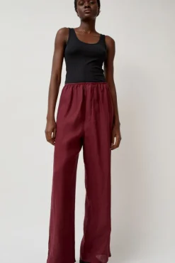 Stoa Pants in Stome Burgundy^No.6 Store Fashion