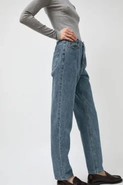 Straight Fit Denim in Mid Blue^No.6 Store Online
