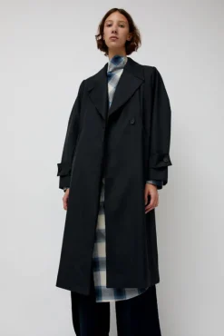 Trigonal Fall Coat in Charcoal^No.6 Store Sale