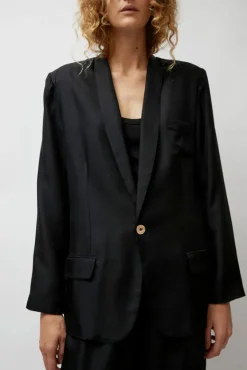 Twill Miami Blazer in Black^No.6 Store Fashion