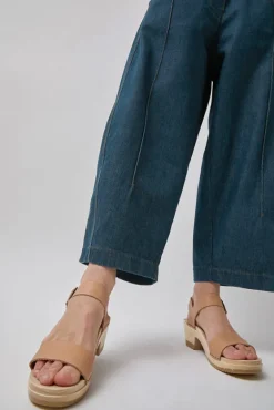 Two Strap Clog on Mid Heel in Desert^No.6 Store Discount