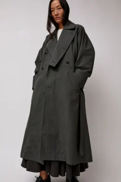 Unisex Coat in Slate^No.6 Store Outlet