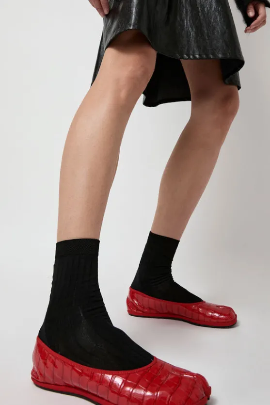 Viscose Tabi Socks in Black^No.6 Store Online