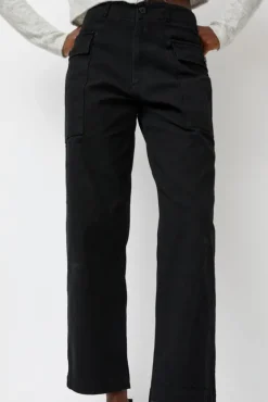 Washed Cargo Pants in Black^No.6 Store New