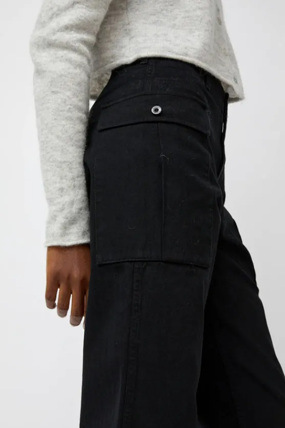 Washed Cargo Pants in Black^No.6 Store New