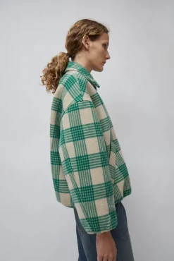 Wicke Bomber in Beige and Green^No.6 Store Fashion