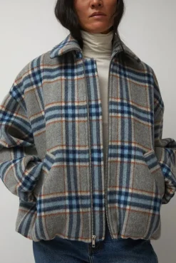 Wicke Bomber in Blue and Rust^No.6 Store Fashion