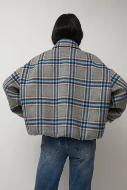 Wicke Bomber in Blue and Rust^No.6 Store Fashion