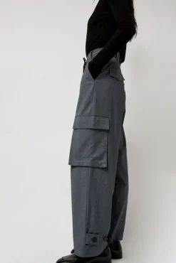 Wool Blend Cargo Pants in Gray^No.6 Store Sale