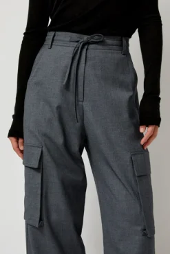 Wool Blend Cargo Pants in Gray^No.6 Store Sale