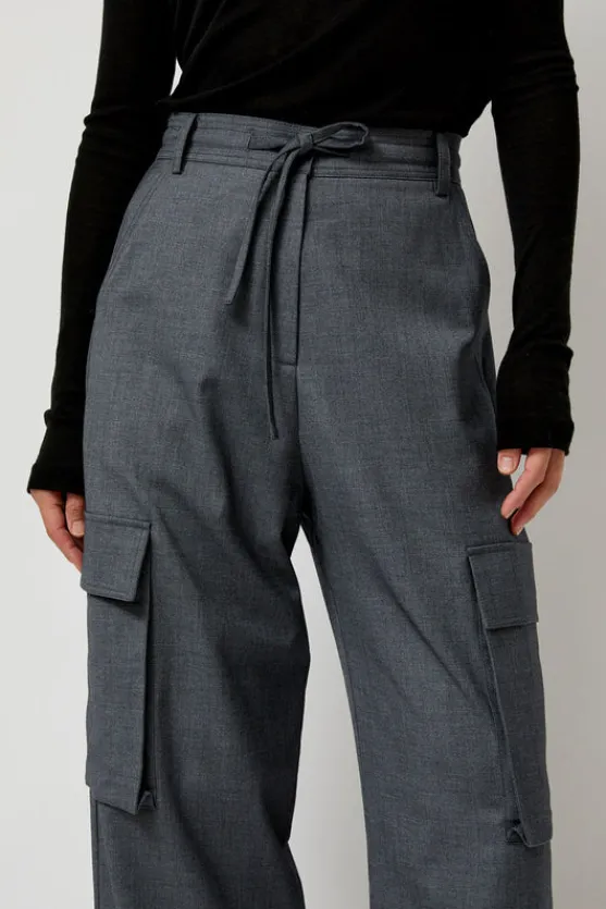 Wool Blend Cargo Pants in Gray^No.6 Store Sale