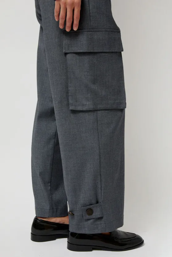 Wool Blend Cargo Pants in Gray^No.6 Store Sale