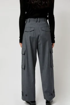Wool Blend Cargo Pants in Gray^No.6 Store Sale