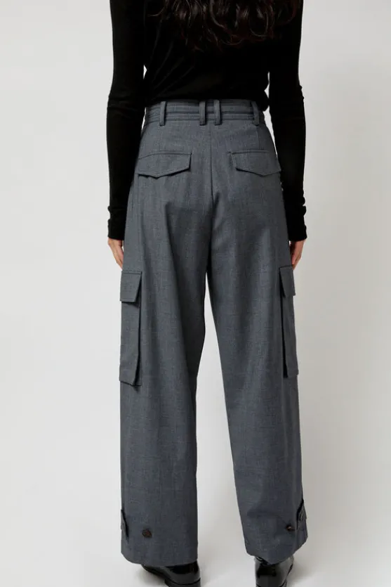Wool Blend Cargo Pants in Gray^No.6 Store Sale