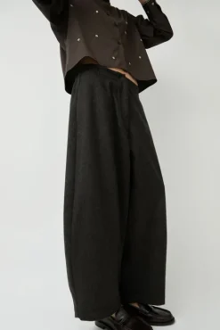 Wool Curved Pants in Java^No.6 Store Outlet