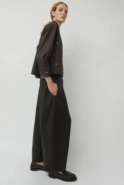 Wool Curved Pants in Java^No.6 Store Outlet