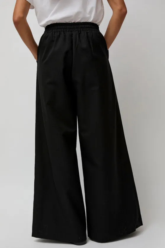 Wool Drawstring Pants in Black^No.6 Store Sale