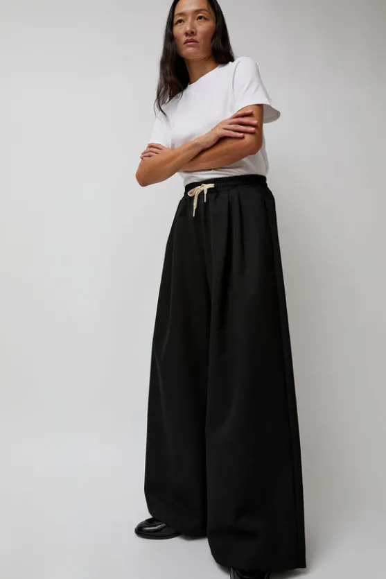Wool Drawstring Pants in Black^No.6 Store Sale