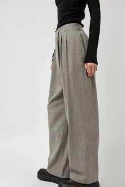Wool Tweed Wrap Pants in Grey^No.6 Store Best
