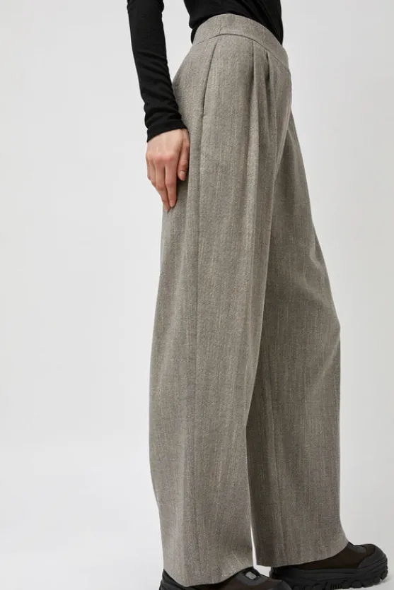 Wool Tweed Wrap Pants in Grey^No.6 Store Best
