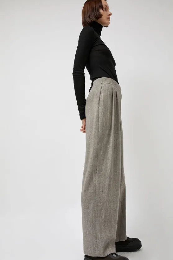 Wool Tweed Wrap Pants in Grey^No.6 Store Best